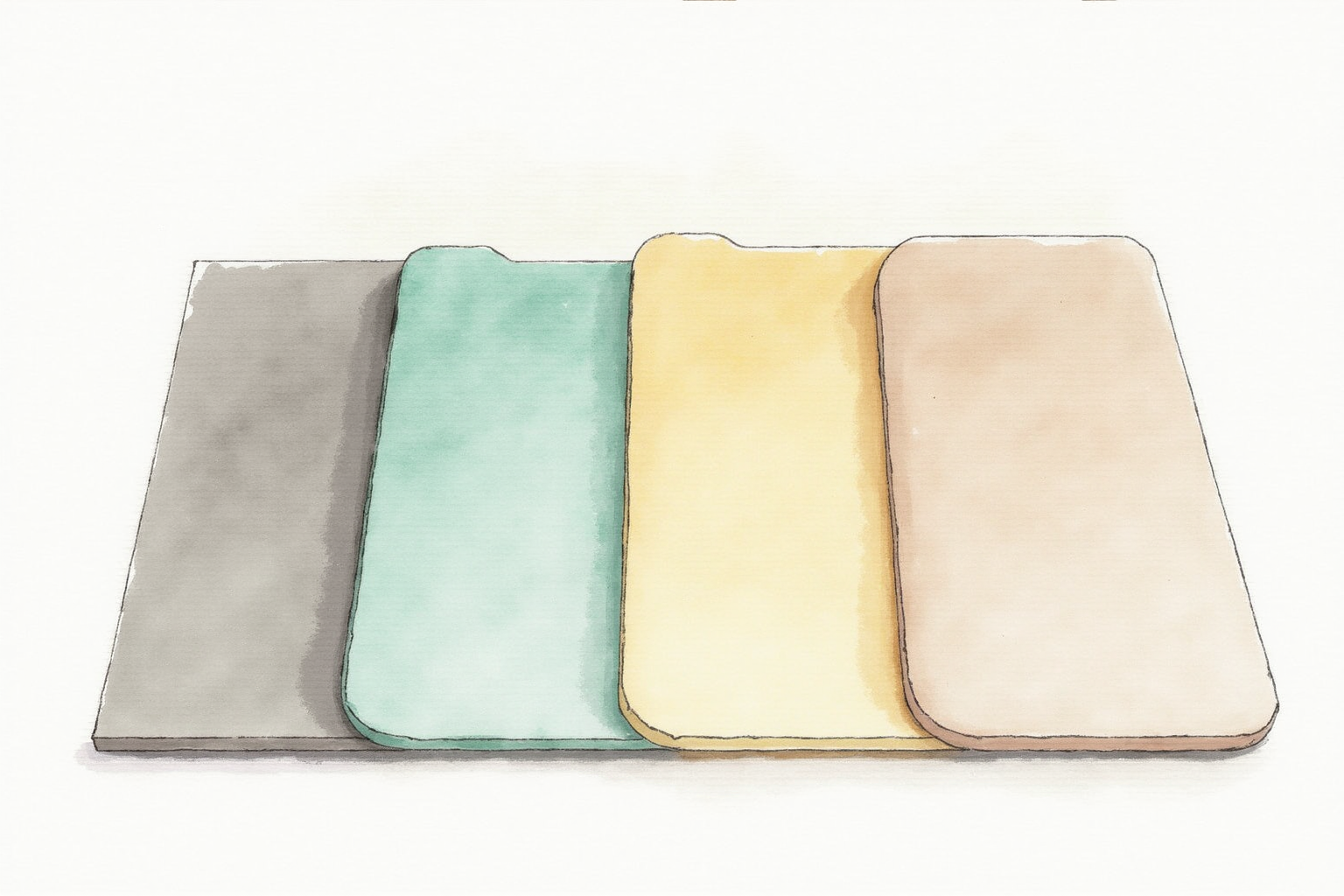 Gym flooring samples — foam mat, rubber tile, horse stall mat