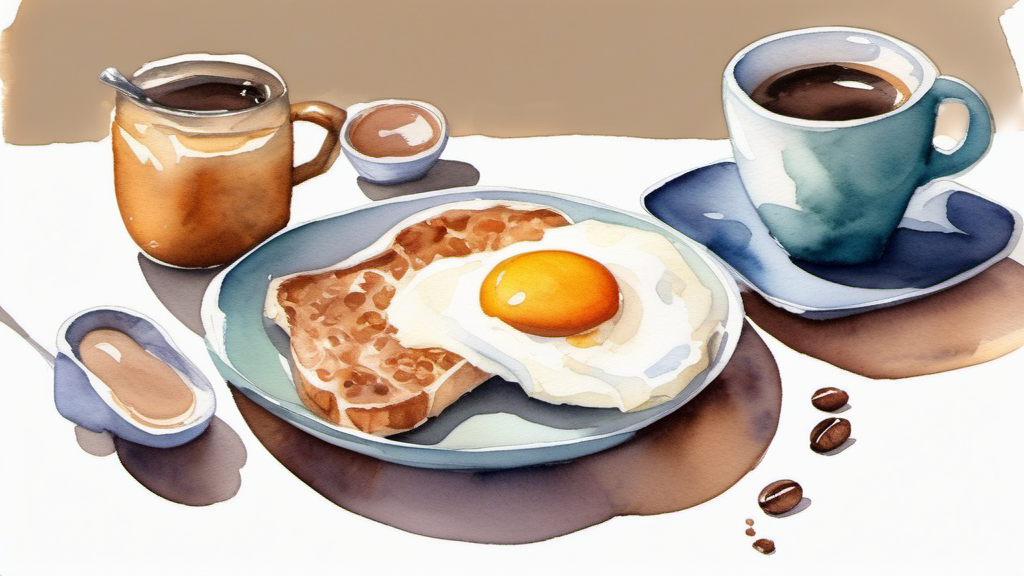 Balanced high protein breakfast after a morning workout
