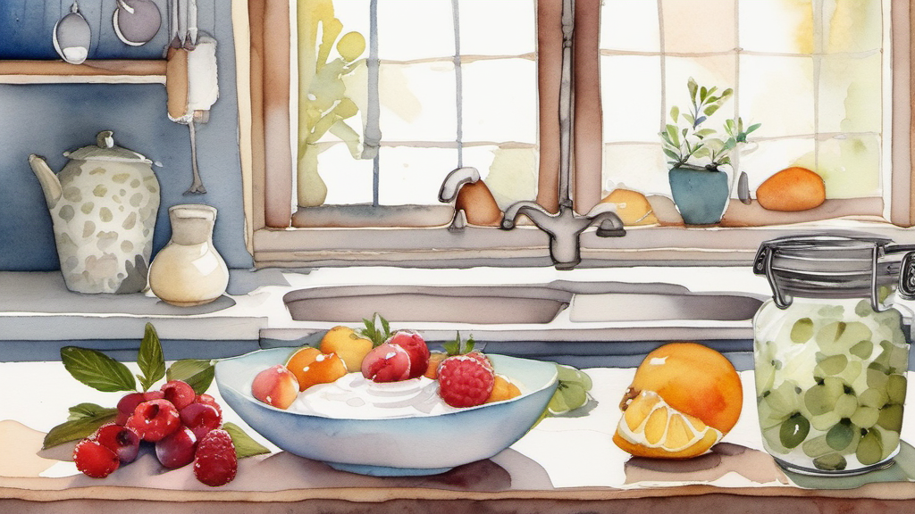 Evening protein snack routine with yogurt and fruit